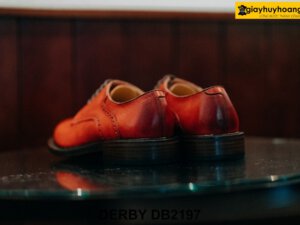 Giày tây nam mũi tròn màu vàng bò Derby DB2197 004