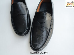 Giày lười nam lái xe màu đen Loafer LF2244 004