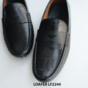 Giày lười nam lái xe màu đen Loafer LF2244 004