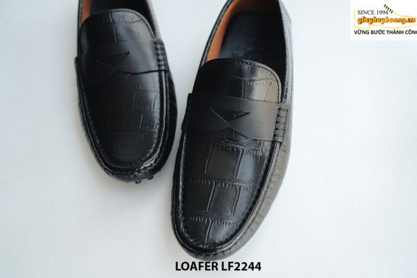 Giày lười nam lái xe màu đen Loafer LF2244 004