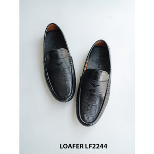Giày lười nam lái xe màu đen Loafer LF2244 003