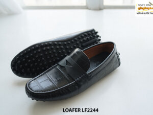 Giày lười nam lái xe màu đen Loafer LF2244 002