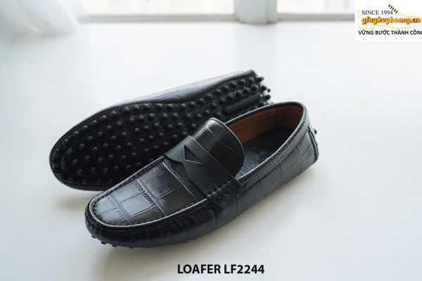 Giày lười nam lái xe màu đen Loafer LF2244 002