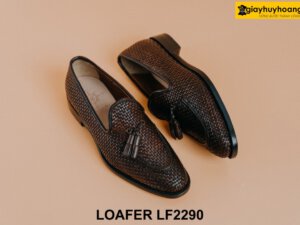 Giày lười nam da đan xen cá tính Tassel Loafer LF2290 005