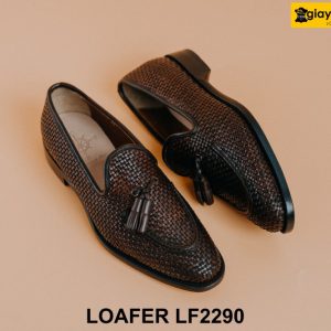 Giày lười nam da đan xen cá tính Tassel Loafer LF2290 005