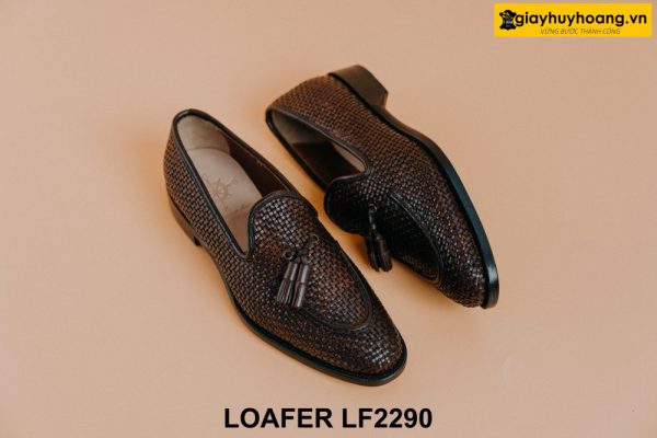 Giày lười nam da đan xen cá tính Tassel Loafer LF2290 005