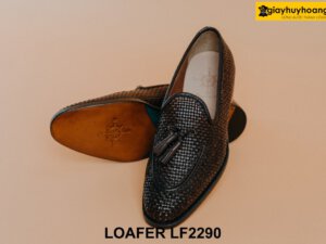 Giày lười nam da đan xen cá tính Tassel Loafer LF2290 004