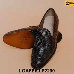 Giày lười nam da đan xen cá tính Tassel Loafer LF2290 004
