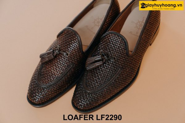Giày lười nam da đan xen cá tính Tassel Loafer LF2290 003
