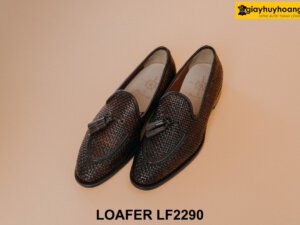 Giày lười nam da đan xen cá tính Tassel Loafer LF2290 001
