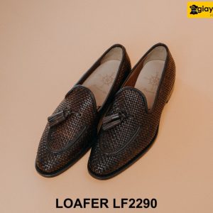 Giày lười nam da đan xen cá tính Tassel Loafer LF2290 001