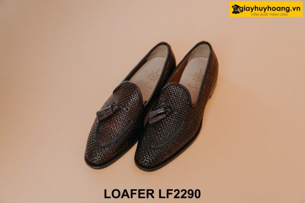 Giày lười nam da đan xen cá tính Tassel Loafer LF2290 001