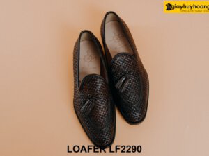 Giày lười nam da đan xen cá tính Tassel Loafer LF2290 002