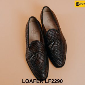 Giày lười nam da đan xen cá tính Tassel Loafer LF2290 002