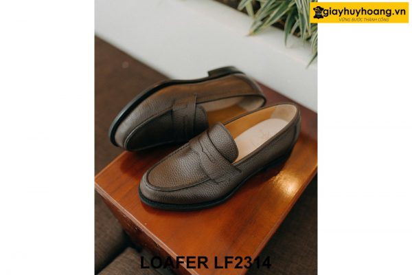 Giày lười nam da hạt chống nhăn Loafer LF2314 004