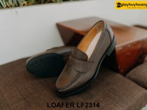 Giày lười nam da hạt chống nhăn Loafer LF2314 001