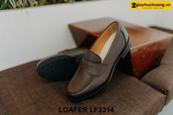 Giày lười nam da hạt chống nhăn Loafer LF2314 001