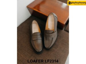 Giày lười nam da hạt chống nhăn Loafer LF2314 003