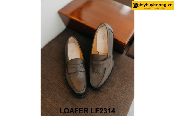 Giày lười nam da hạt chống nhăn Loafer LF2314 003