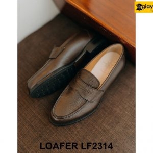 Giày lười nam da hạt chống nhăn Loafer LF2314 002