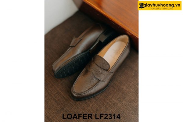 Giày lười nam da hạt chống nhăn Loafer LF2314 002