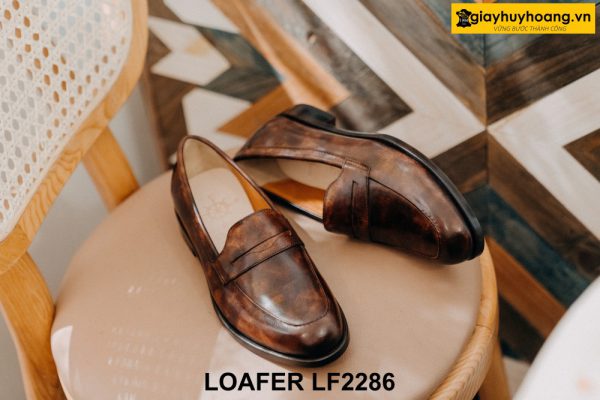 Giày da lười nam công sở đóng thủ công Loafer LF2286 004