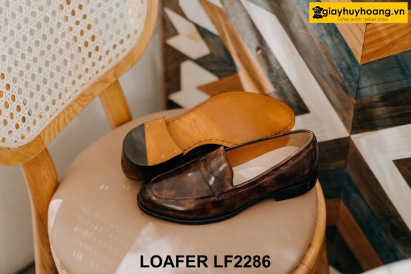 Giày da lười nam công sở đóng thủ công Loafer LF2286 003