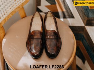 Giày da lười nam công sở đóng thủ công Loafer LF2286 001