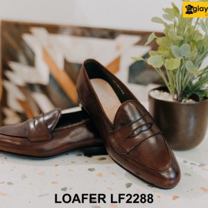 Giày lười nam khâu chỉ đế cao su Loafer LF2288 001