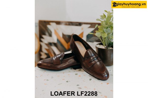 Giày lười nam khâu chỉ đế cao su Loafer LF2288 004
