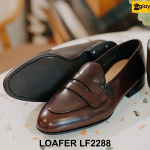 Giày lười nam khâu chỉ đế cao su Loafer LF2288 003