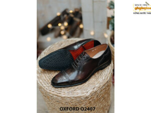 Giày da nam đế da khâu bền bỉ Oxford O2407 004