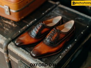 Giày da nam hàng hiệu chính hãng Oxford O2420 001