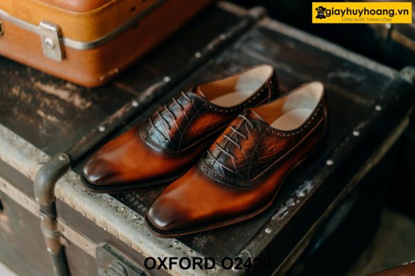 Giày da nam hàng hiệu chính hãng Oxford O2420 001