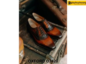 Giày da nam hàng hiệu chính hãng Oxford O2420 002