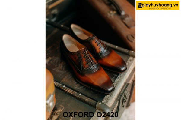 Giày da nam hàng hiệu chính hãng Oxford O2420 002