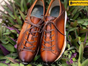 Giày da nam hàng hiệu trẻ trung Sneaker SK2043 001