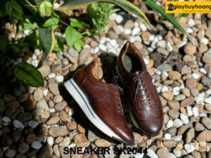Giày da nam buộc dây đế bằng Sneaker SK2044 065
