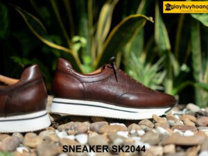 Giày da nam buộc dây đế bằng Sneaker SK2044 03