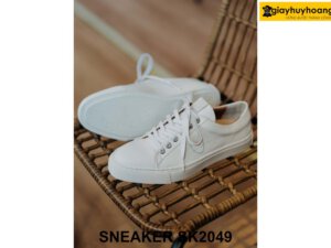Giày da Sneaker nam màu trắng hàng hiệu SK2049 004