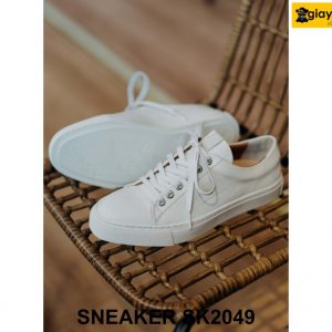 Giày da Sneaker nam màu trắng hàng hiệu SK2049 004