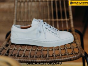 Giày da Sneaker nam màu trắng hàng hiệu SK2049 003