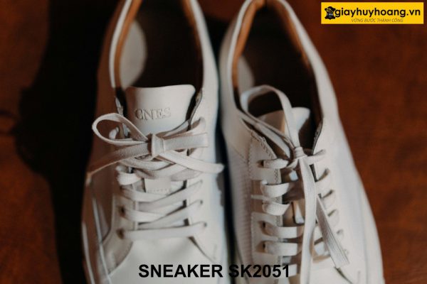 Giày da Sneaker nam màu trắng cá tính SK2051 004