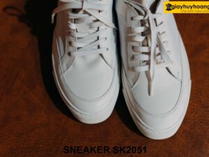 Giày da Sneaker nam màu trắng cá tính SK2051 003
