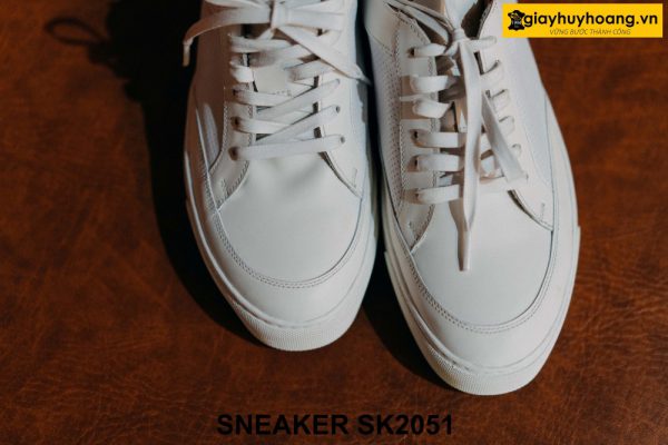 Giày da Sneaker nam màu trắng cá tính SK2051 003