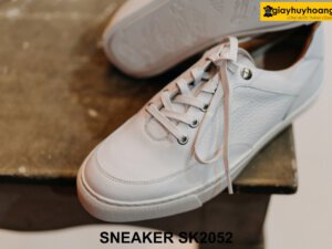 Giày Sneaker nam da bò màu trắng hàng hiệu SK2052 003