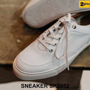 Giày Sneaker nam da bò màu trắng hàng hiệu SK2052 003
