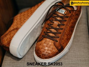 Giày Sneaker nam da bò đan xen nổi bật SK2053 004