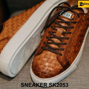 Giày Sneaker nam da bò đan xen nổi bật SK2053 004