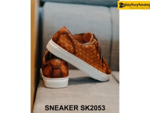 Giày Sneaker nam da bò đan xen nổi bật SK2053 003
